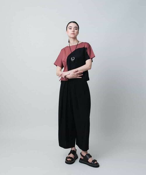 HIROKO KOSHINO / ヒロココシノ カットソー | ツートンスムースTシャツ/日本製/洗える | 詳細9