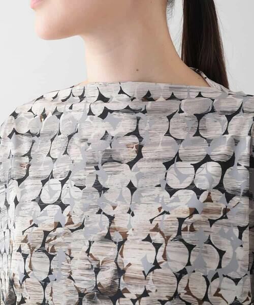 HIROKO KOSHINO / ヒロココシノ カットソー | ドット柄ジャージーカットソー/日本製/洗える | 詳細3