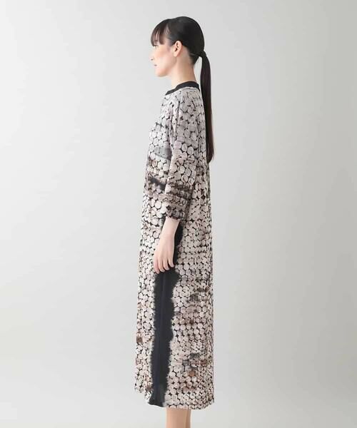 HIROKO KOSHINO / ヒロココシノ ロング・マキシ丈ワンピース | ドット柄ジャージーロングワンピース/日本製/洗える | 詳細2