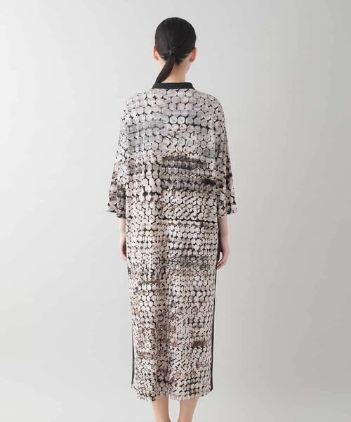 HIROKO KOSHINO / ヒロココシノ ロング・マキシ丈ワンピース | ドット柄ジャージーロングワンピース/日本製/洗える | 詳細3