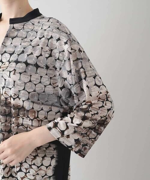 HIROKO KOSHINO / ヒロココシノ ロング・マキシ丈ワンピース | ドット柄ジャージーロングワンピース/日本製/洗える | 詳細6