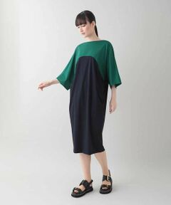 HIROKO KOSHINO PREMIER ヒョウ柄 半袖ロングワンピース42 HIROKO KOSHINO PREMIER ヒョウ柄 半袖ロングワンピース42