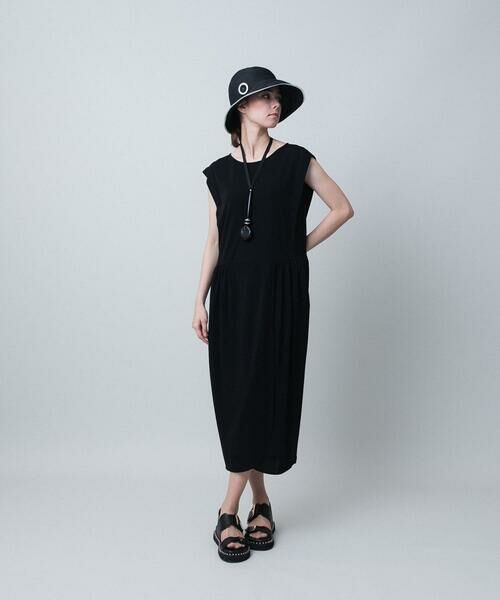 HIROKO KOSHINO / ヒロココシノ ロング・マキシ丈ワンピース | ラップギャザーワンピース/日本製/洗える | 詳細10
