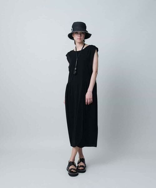 HIROKO KOSHINO / ヒロココシノ ロング・マキシ丈ワンピース | ラップギャザーワンピース/日本製/洗える | 詳細11