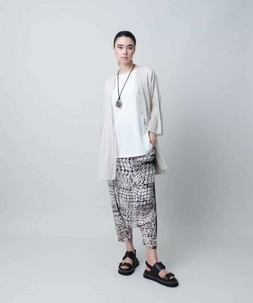HIROKO KOSHINO / ヒロココシノ その他パンツ | ドット柄ジャージーサルエルパンツ/日本製/洗える | 詳細9
