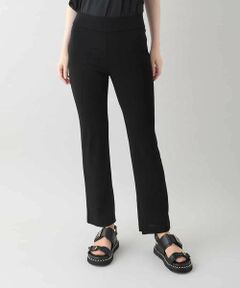 HIROKO KOSHINO / ヒロココシノ チノ・ワークパンツ | スリットヘムストレートパンツ/日本製/洗える