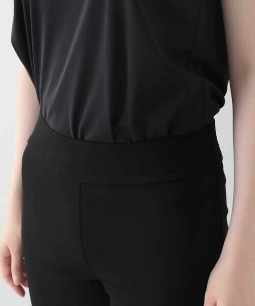 HIROKO KOSHINO / ヒロココシノ チノ・ワークパンツ | スリットヘムストレートパンツ/日本製/洗える | 詳細3