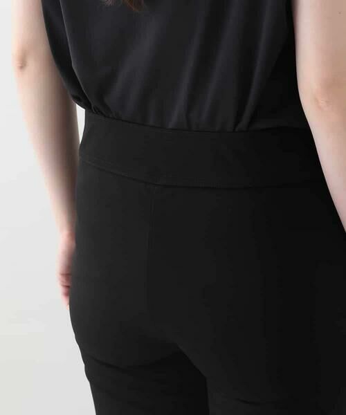 HIROKO KOSHINO / ヒロココシノ チノ・ワークパンツ | スリットヘムストレートパンツ/日本製/洗える | 詳細4