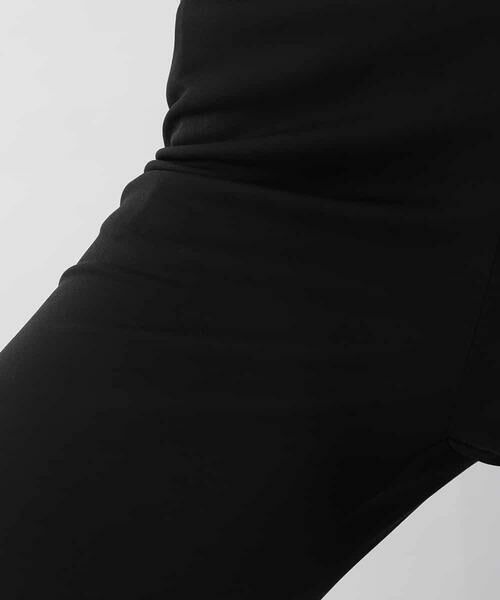 HIROKO KOSHINO / ヒロココシノ チノ・ワークパンツ | スリットヘムストレートパンツ/日本製/洗える | 詳細6