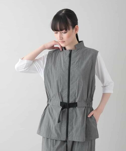 HIROKO KOSHINO / ヒロココシノ ベスト | ギンガムチェックベスト/洗える | 詳細1