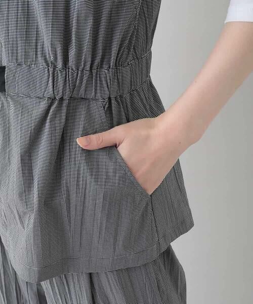 HIROKO KOSHINO / ヒロココシノ ベスト | ギンガムチェックベスト/洗える | 詳細7