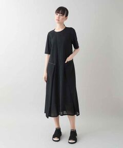 ヒロココシノ ワンピース セットアップ M ブラック 花柄 インナーセット 黒 ヒロココシノ ワンピース セットアップ M ブラック 花柄