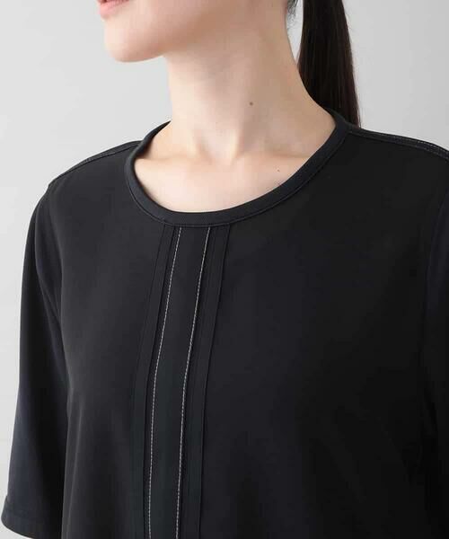 HIROKO KOSHINO / ヒロココシノ ロング・マキシ丈ワンピース | 異素材ジョイントワンピース/洗える | 詳細4