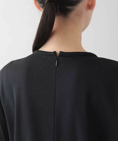 HIROKO KOSHINO / ヒロココシノ ロング・マキシ丈ワンピース | 異素材ジョイントワンピース/洗える | 詳細5