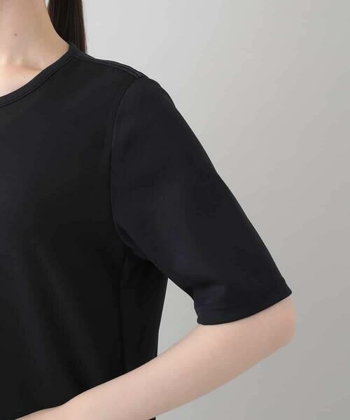 HIROKO KOSHINO / ヒロココシノ ロング・マキシ丈ワンピース | 異素材ジョイントワンピース/洗える | 詳細6