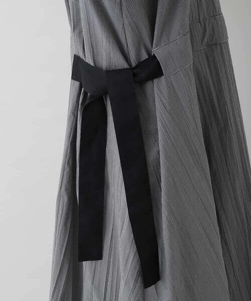 HIROKO KOSHINO / ヒロココシノ ロング・マキシ丈ワンピース | ギンガムチェックデザインワンピース/洗える | 詳細10