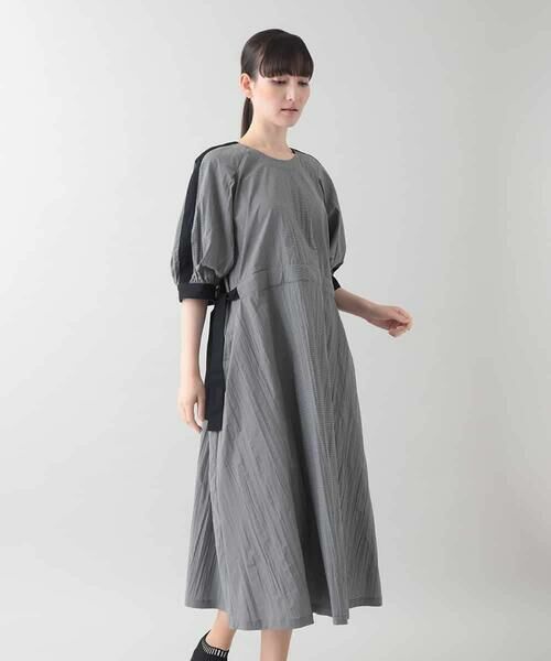 HIROKO KOSHINO / ヒロココシノ ロング・マキシ丈ワンピース | ギンガムチェックデザインワンピース/洗える | 詳細3