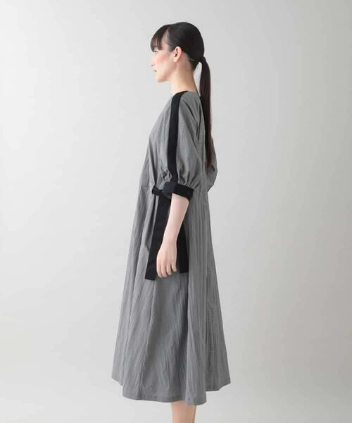 HIROKO KOSHINO / ヒロココシノ ロング・マキシ丈ワンピース | ギンガムチェックデザインワンピース/洗える | 詳細4