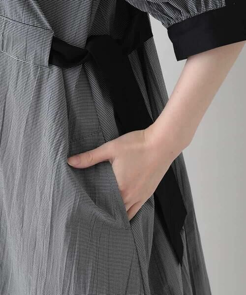 HIROKO KOSHINO / ヒロココシノ ロング・マキシ丈ワンピース | ギンガムチェックデザインワンピース/洗える | 詳細9