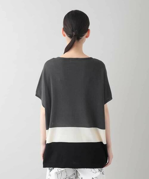 HIROKO KOSHINO / ヒロココシノ ニット・セーター | 配色ブロッキングニットプルオーバー/日本製/洗える | 詳細2