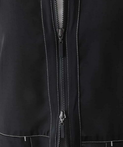 HIROKO KOSHINO / ヒロココシノ ノーカラージャケット | 異素材ノーカラージャケット/洗える | 詳細10