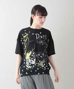 HIROKO KOSHINO / ヒロココシノ シアーラインリブラグランカットソー /日本製/洗える シアーラインリブラグランカットソー ／日本製／洗える | TRUNK