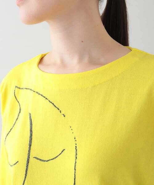 HIROKO KOSHINO / ヒロココシノ カットソー | ラメプリントデザインカットソー /日本製/洗える | 詳細3