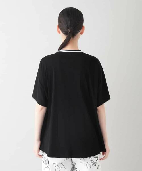 HIROKO KOSHINO / ヒロココシノ カットソー | 配色リブ切り替えツイストカットソー /日本製/洗える | 詳細2