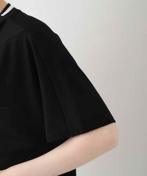 HIROKO KOSHINO / ヒロココシノ カットソー | 配色リブ切り替えツイストカットソー /日本製/洗える | 詳細5