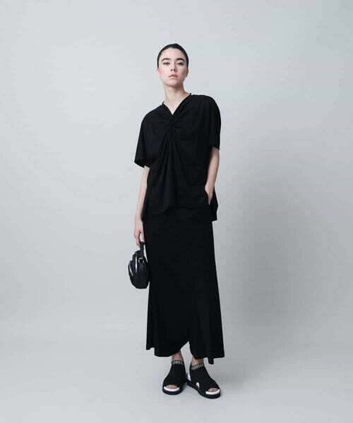 HIROKO KOSHINO / ヒロココシノ カットソー | 配色リブ切り替えツイストカットソー /日本製/洗える | 詳細8