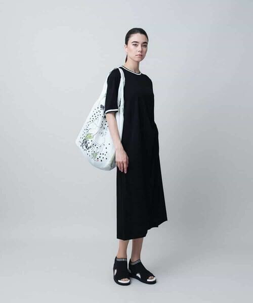 HIROKO KOSHINO / ヒロココシノ ロング・マキシ丈ワンピース | 配色リブツイストデザインワンピース/日本製/洗える | 詳細11