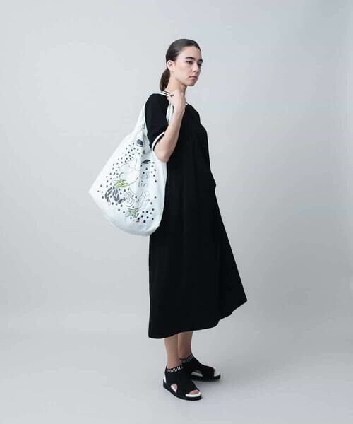 HIROKO KOSHINO / ヒロココシノ ロング・マキシ丈ワンピース | 配色リブツイストデザインワンピース/日本製/洗える | 詳細12