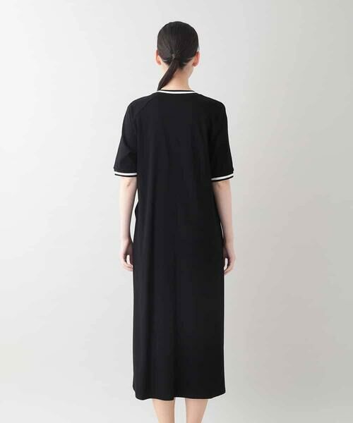 HIROKO KOSHINO / ヒロココシノ ロング・マキシ丈ワンピース | 配色リブツイストデザインワンピース/日本製/洗える | 詳細3