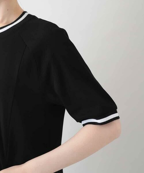 HIROKO KOSHINO / ヒロココシノ ロング・マキシ丈ワンピース | 配色リブツイストデザインワンピース/日本製/洗える | 詳細6