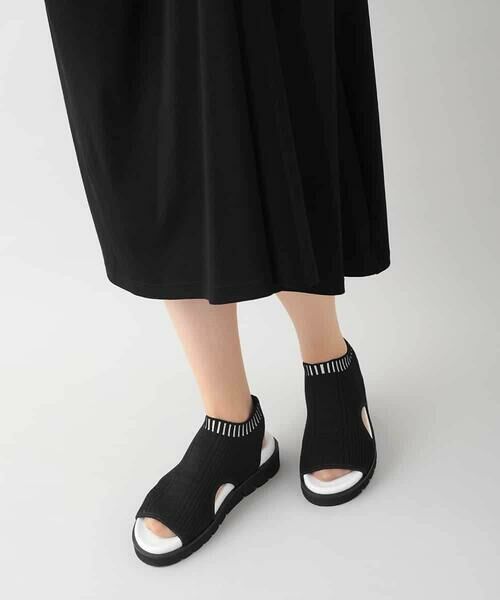 HIROKO KOSHINO / ヒロココシノ ロング・マキシ丈ワンピース | 配色リブツイストデザインワンピース/日本製/洗える | 詳細8