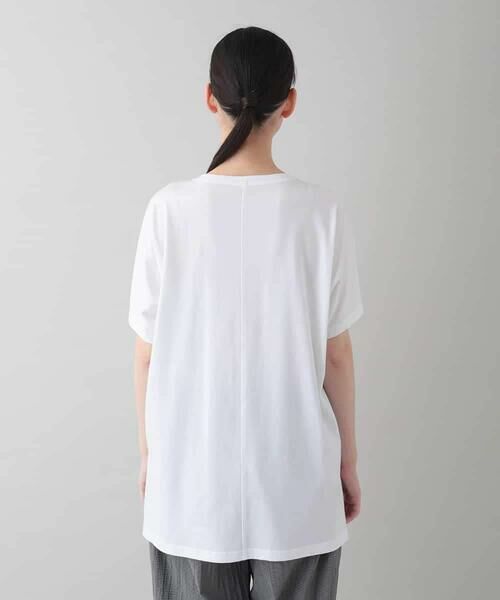 HIROKO KOSHINO / ヒロココシノ カットソー | デザイン画プリントチュニック/日本製/洗える | 詳細2