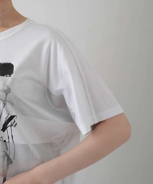 HIROKO KOSHINO / ヒロココシノ カットソー | デザイン画プリントチュニック/日本製/洗える | 詳細5