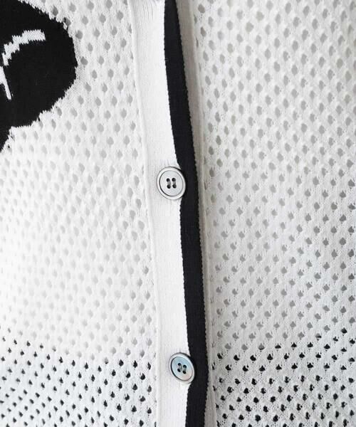 HIROKO KOSHINO / ヒロココシノ セットアップ | メッシュインターシャニットカーディガン/洗える | 詳細10