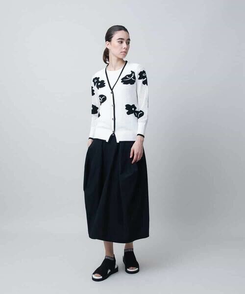 HIROKO KOSHINO / ヒロココシノ セットアップ | メッシュインターシャニットカーディガン/洗える | 詳細11