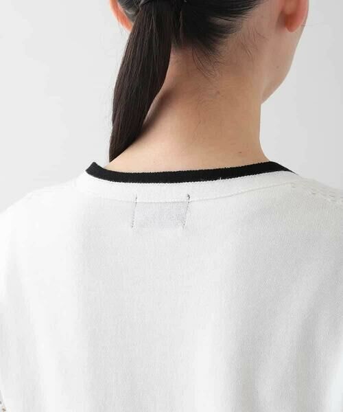 HIROKO KOSHINO / ヒロココシノ セットアップ | メッシュインターシャニットカーディガン/洗える | 詳細5