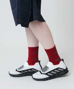 HIROKO KOSHINO / ヒロココシノ その他小物 | ボーダーロゴジャカードソックス/日本製/洗濯機で洗える