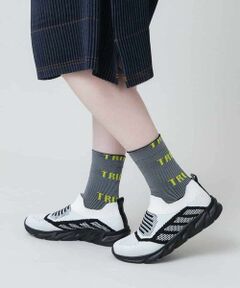 HIROKO KOSHINO / ヒロココシノ その他小物 | ボーダーロゴジャカードソックス/日本製/洗濯機で洗える