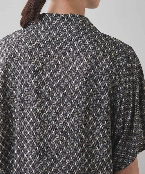 HIROKO KOSHINO / ヒロココシノ ロング・マキシ丈ワンピース | 幾何シャイニープリントワンピース/日本製/洗える | 詳細4