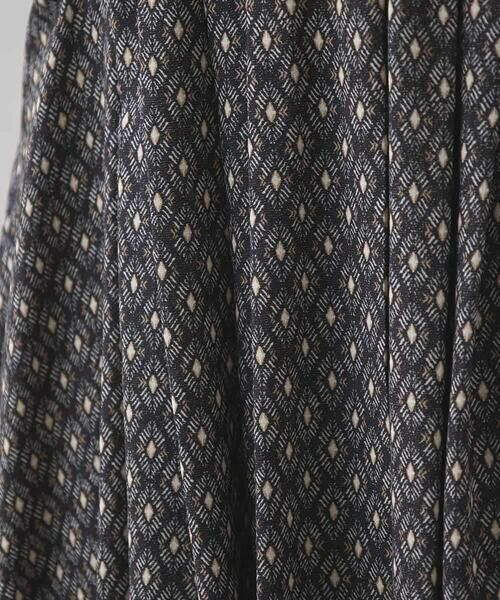 HIROKO KOSHINO / ヒロココシノ ロング・マキシ丈ワンピース | 幾何シャイニープリントワンピース/日本製/洗える | 詳細9