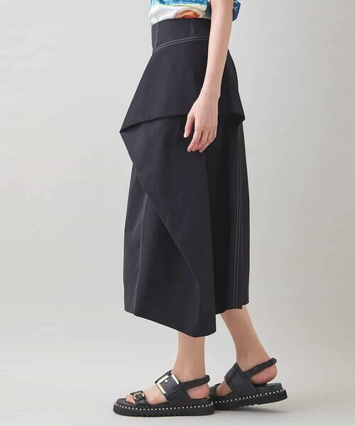 HIROKO KOSHINO / ヒロココシノ ロング・マキシ丈スカート | 立体タックデザインフレアスカート/洗える | 詳細1