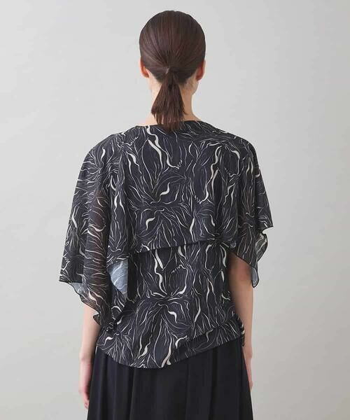 HIROKO KOSHINO / ヒロココシノ シャツ・ブラウス | スカーフレイヤードデザインブラウス/日本製/洗える | 詳細2