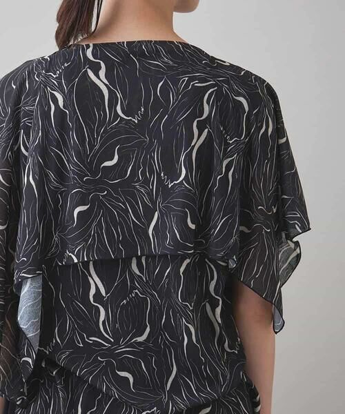 HIROKO KOSHINO / ヒロココシノ シャツ・ブラウス | スカーフレイヤードデザインブラウス/日本製/洗える | 詳細4