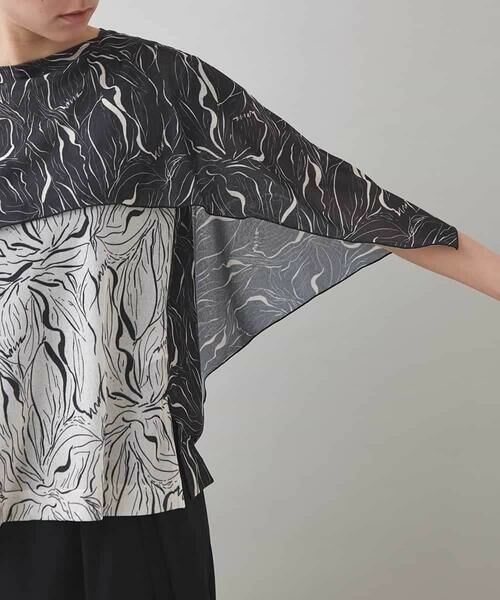 HIROKO KOSHINO / ヒロココシノ シャツ・ブラウス | スカーフレイヤードデザインブラウス/日本製/洗える | 詳細5