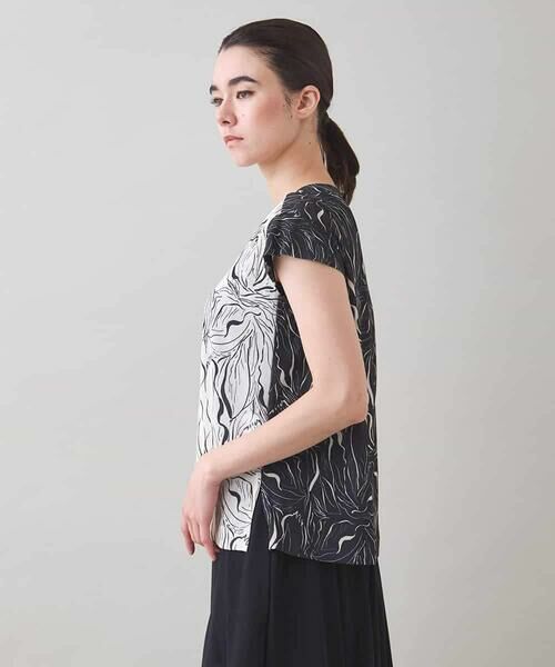 HIROKO KOSHINO / ヒロココシノ シャツ・ブラウス | スカーフレイヤードデザインブラウス/日本製/洗える | 詳細7