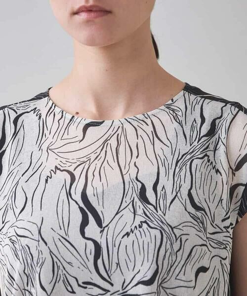HIROKO KOSHINO / ヒロココシノ シャツ・ブラウス | スカーフレイヤードデザインブラウス/日本製/洗える | 詳細9